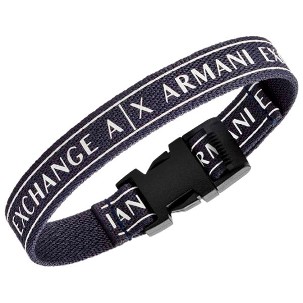 Brățară pentru bărbați Armani Exchange AXG0081040 Textil/ Blue photo 2 Brățară pentru bărbați Armani Exchange AXG0081040 Textil/ Blue photo 2
