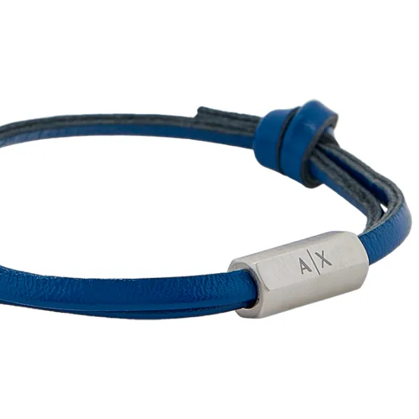 Brățară pentru bărbați Armani Exchange AXG0094040 Inox/ Blue photo 3 Brățară pentru bărbați Armani Exchange AXG0094040 Inox/ Blue photo 3