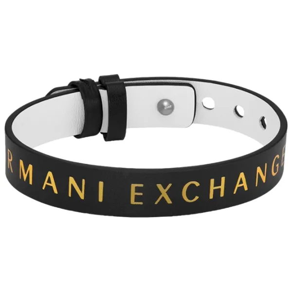 Brățară pentru bărbați Armani Exchange AXG0107040 Piele/ White photo 2