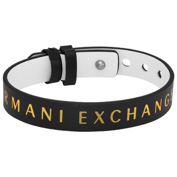 Brățară pentru bărbați Armani Exchange AXG0107040 Piele/ White photo 2