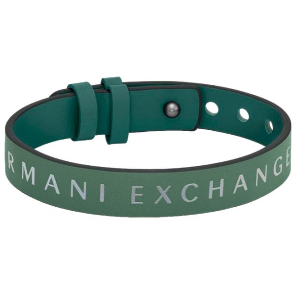 Brățară pentru bărbați Armani Exchange AXG0109040 Piele/ Green photo 2