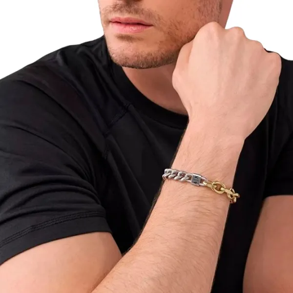 Brățară pentru bărbați Armani Exchange AXG0115710 Inox/ Silver photo 2 Brățară pentru bărbați Armani Exchange AXG0115710 Inox/ Silver photo 2