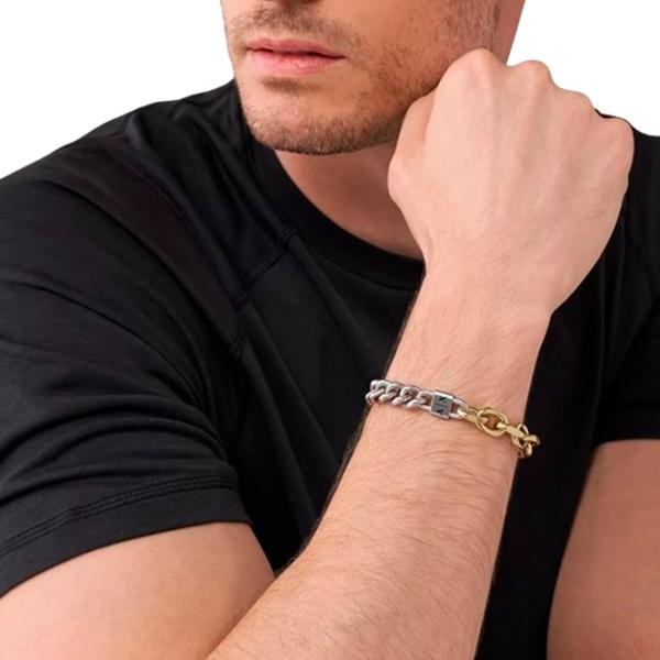 Brățară pentru bărbați Armani Exchange AXG0115710 Inox/ Silver photo 2 Brățară pentru bărbați Armani Exchange AXG0115710 Inox/ Silver photo 2