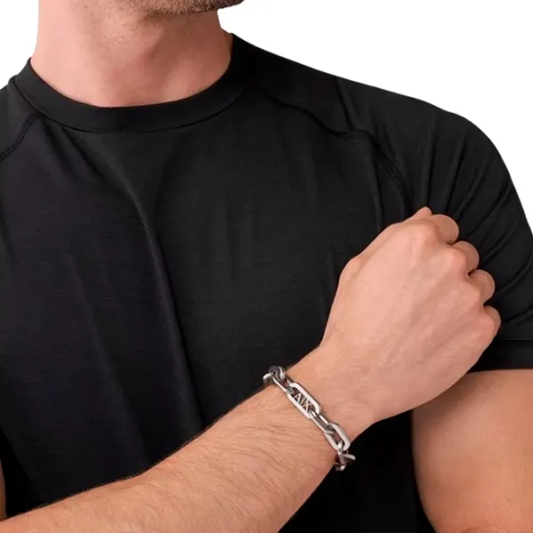 Brățară pentru bărbați Armani Exchange AXG0117040 Inox/ Silver photo 2
