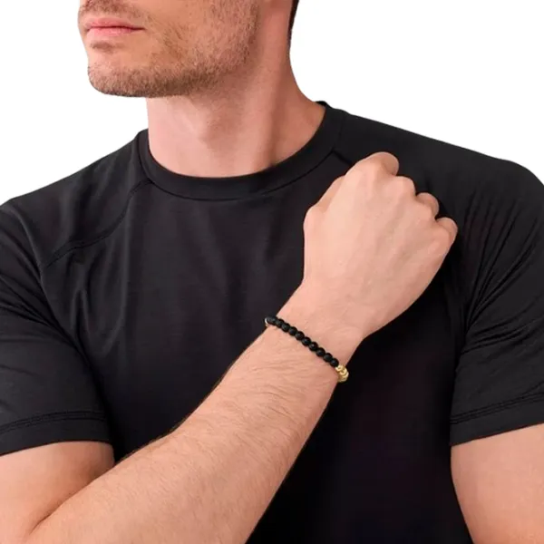Brățară pentru bărbați Armani Exchange AXG0119710 Alamă/ Black photo 2