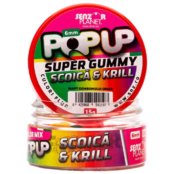 Бойлы Senzor Planet Pop-Up Super Gummy Гребешки/ 0.015 кг/ 6 мм photo 2 Бойлы Senzor Planet Pop-Up Super Gummy Гребешки/ 0.015 кг/ 6 мм photo 2