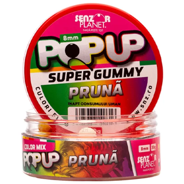 Бойлы Senzor Planet Pop-Up Super Gummy Слива/ 0.03 кг/ 8 мм photo 2 Бойлы Senzor Planet Pop-Up Super Gummy Слива/ 0.03 кг/ 8 мм photo 2