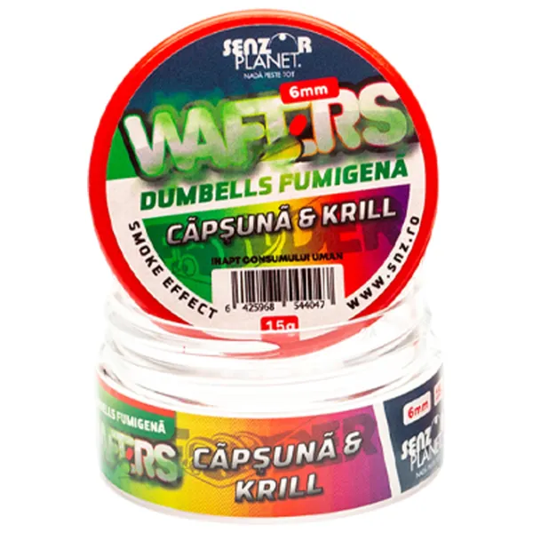 Boilies Senzor Planet Wafters Dumbells Fumigena Krill/ 0.015 kg/ 6 mm photo 2 Boilies Senzor Planet Wafters Dumbells Fumigena Krill/ 0.015 kg/ 6 mm photo 2