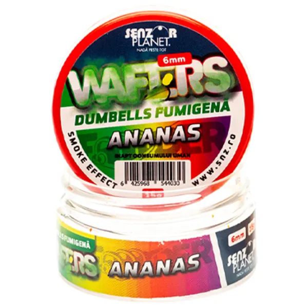 Бойлы Senzor Planet Wafters Dumbells Fumigena Ананас/ 0.015 кг/ 6 мм photo 2 Бойлы Senzor Planet Wafters Dumbells Fumigena Ананас/ 0.015 кг/ 6 мм photo 2