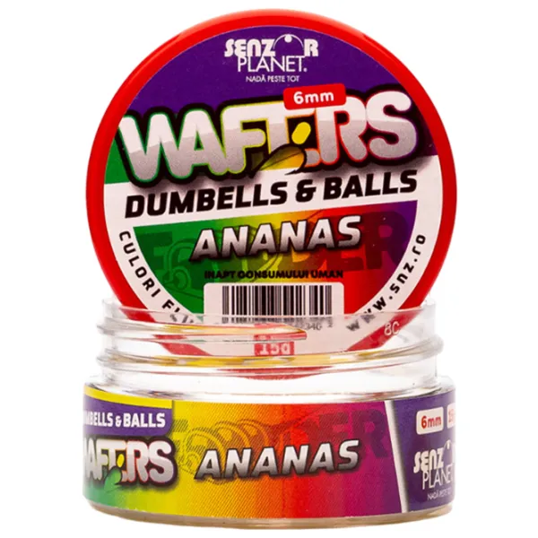 Бойлы Senzor Planet Wafters Dumbells & Balls Ананас/ 0.015 кг/ 6 мм photo 2 Бойлы Senzor Planet Wafters Dumbells & Balls Ананас/ 0.015 кг/ 6 мм photo 2