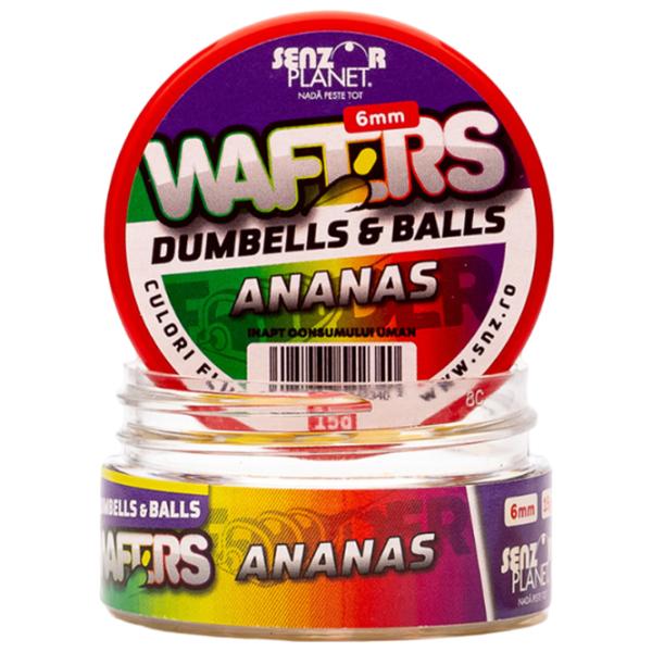 Бойлы Senzor Planet Wafters Dumbells & Balls Ананас/ 0.015 кг/ 6 мм photo 2 Бойлы Senzor Planet Wafters Dumbells & Balls Ананас/ 0.015 кг/ 6 мм photo 2