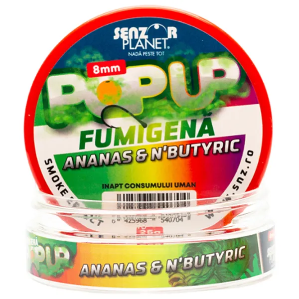 Boilies Senzor Planet Pop-Up Fumigenă N-butyric/ 0.025 kg/ 8 mm photo 2