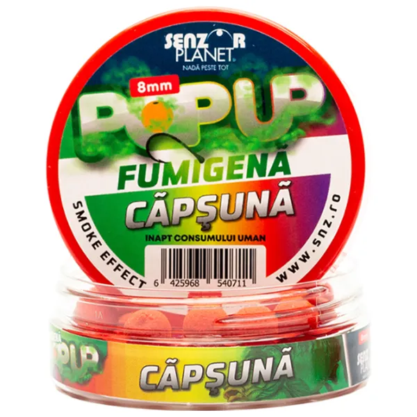 Бойлы Senzor Planet Pop-Up Fumigenă Клубника/ 0.025 кг/ 8 мм photo 2