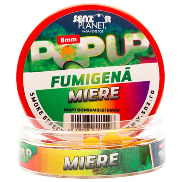 Boilies Senzor Planet Pop-Up Fumigenă Honey/ 0.025 kg/ 8 mm photo 2