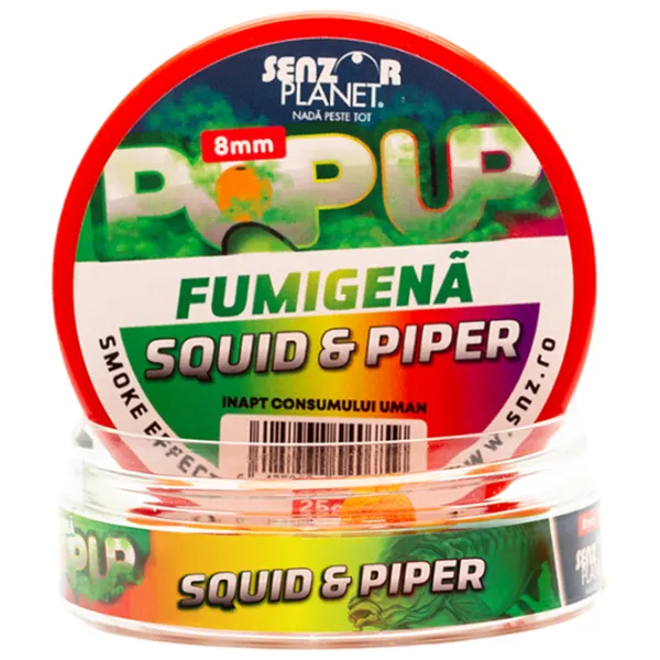Boilies Senzor Planet Pop-Up Fumigenă Squid/ 0.025 kg/ 8 mm photo 2 Boilies Senzor Planet Pop-Up Fumigenă Squid/ 0.025 kg/ 8 mm photo 2