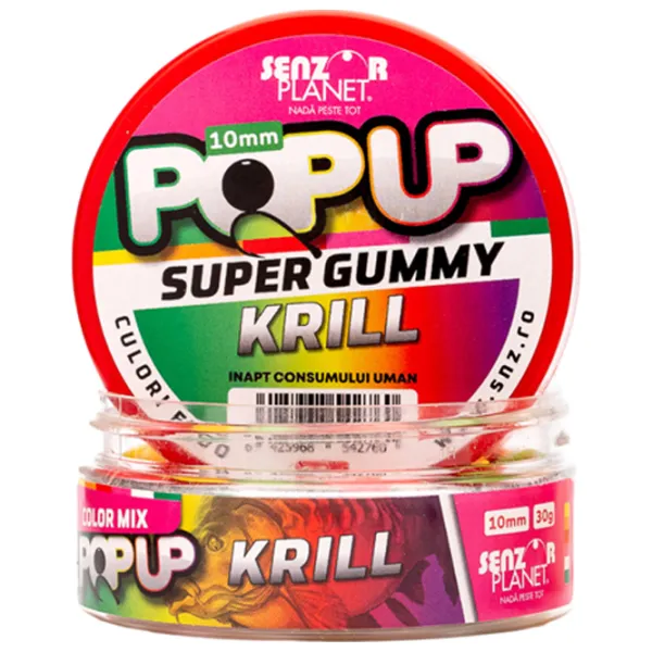 Бойлы Senzor Planet Pop-Up Super Gummy Криль/ 0.03 кг/ 10 мм photo 2 Бойлы Senzor Planet Pop-Up Super Gummy Криль/ 0.03 кг/ 10 мм photo 2