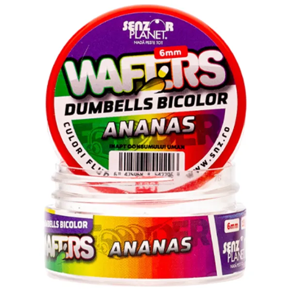 Boilies Senzor Planet Wafters Dumbells Pineapple/ 0.015 kg/ 6 mm photo 2 Boilies Senzor Planet Wafters Dumbells Pineapple/ 0.015 kg/ 6 mm photo 2