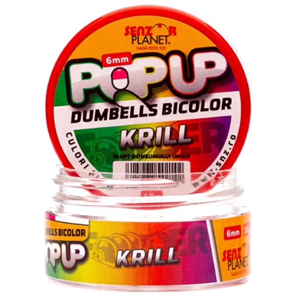 Boilies Senzor Planet Pop-Up Dumbells Krill/ 0.015 kg/ 6 mm photo 2 Boilies Senzor Planet Pop-Up Dumbells Krill/ 0.015 kg/ 6 mm photo 2