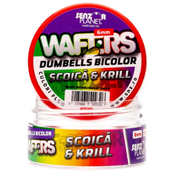 Boilies Senzor Planet Wafters Dumbells Scallops/ 0.015 kg/ 6 mm photo 2