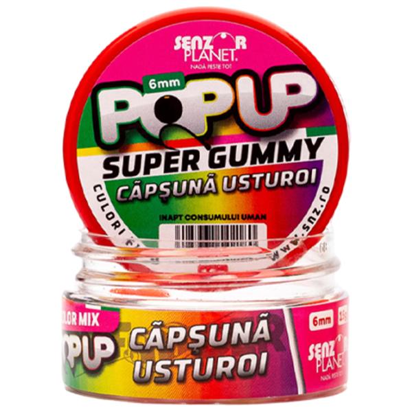 Бойлы Senzor Planet Pop-Up Super Gummy Чеснок/ 0.015 кг/ 6 мм photo 2