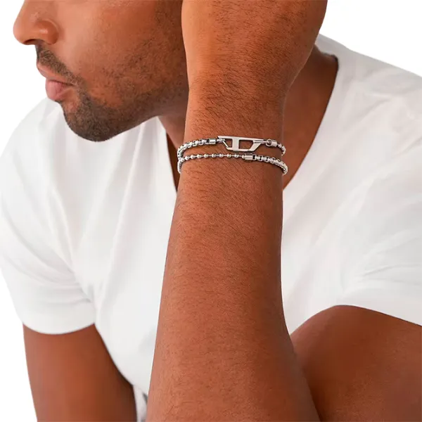 Brățară unisex DIESEL DX1473040 Inox/ Silver photo 3 Brățară unisex DIESEL DX1473040 Inox/ Silver photo 3