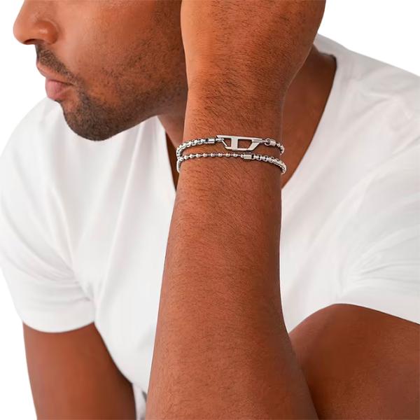 Brățară unisex DIESEL DX1473040 Inox/ Silver photo 3 Brățară unisex DIESEL DX1473040 Inox/ Silver photo 3