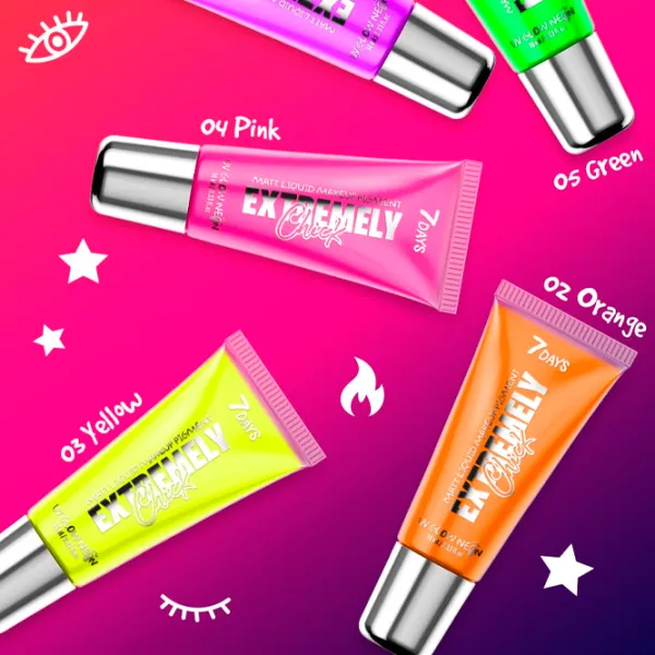 Жидкий пигмент для глаз 7DAYS Uvglow Neon 04 10 мл/ Pink photo 4