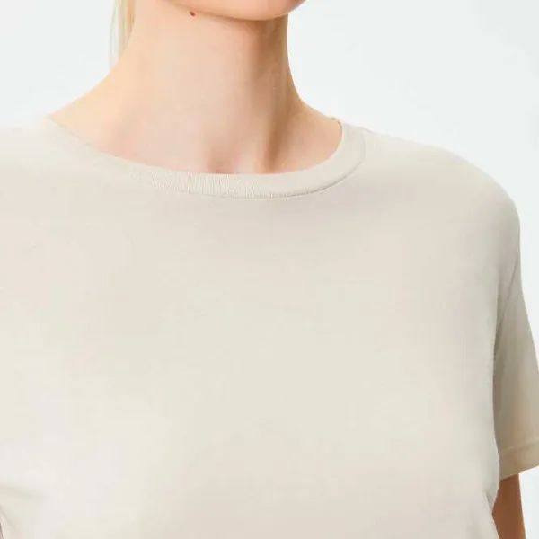 Tricou pentru femei Koton 4SAK60020EK 100% bumbac/ Beige photo 5