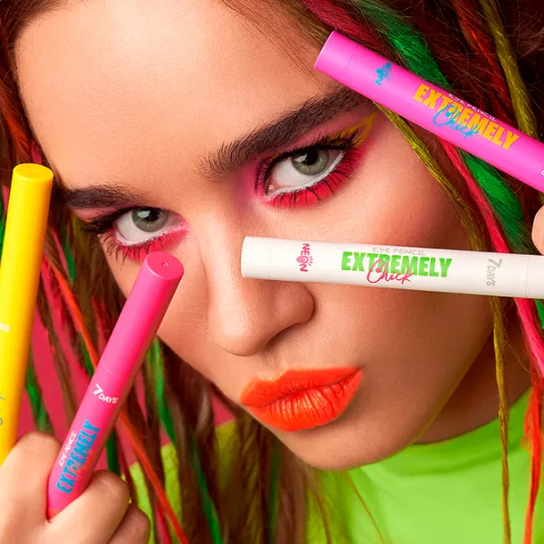 Creion pentru ochi 7DAYS Neon 401 Revolution Pink photo 2
