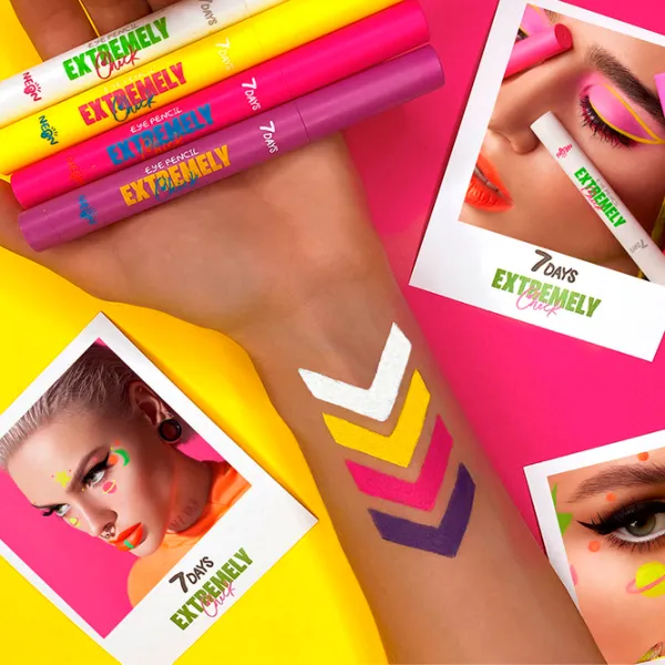 Creion pentru ochi 7DAYS Neon 401 Revolution Pink photo 4