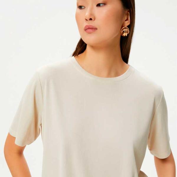 Tricou pentru femei Koton 4SAK50150EK 100% bumbac/ Beige photo 2