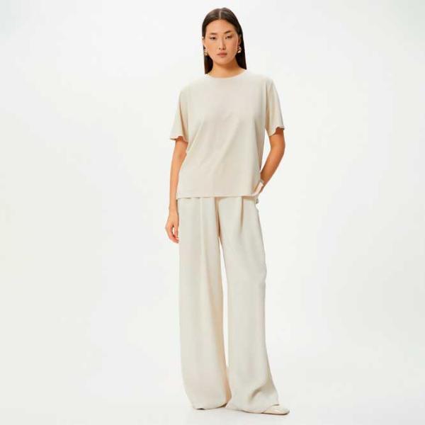 Футболка для женщин Koton 4SAK50150EK 100% хлопок/ Бежевый photo 3