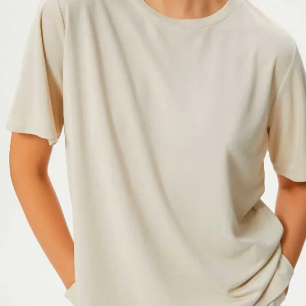 Футболка для женщин Koton 4SAK50150EK 100% хлопок/ Бежевый photo 5