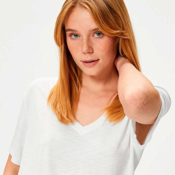 Tricou pentru femei Koton 4SAK50153EK 100% bumbac/ White photo 2