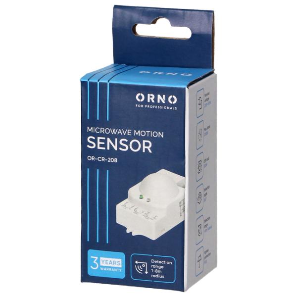 Микроволновый датчик движения ORNO ORCR208 Белый photo 7