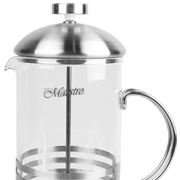 Френч-пресс Maestro Mr-1664-1000 1 л/ Нержавеющая сталь photo 2