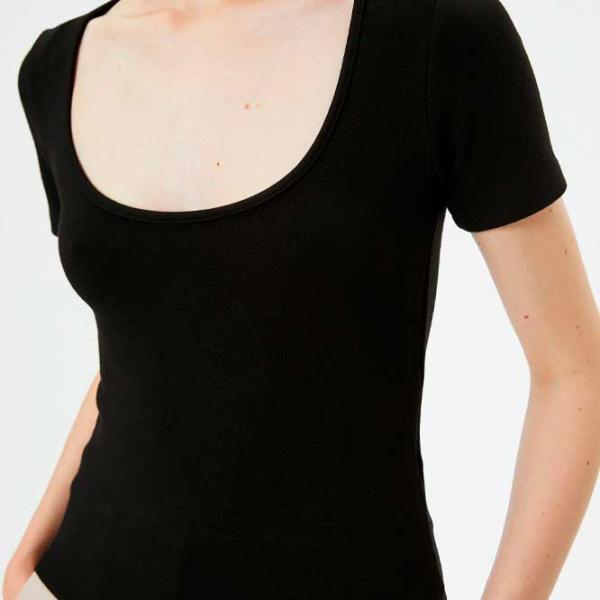 Tricou pentru femei Koton 4SAK50149EK 69 % viscoză/ Black photo 5