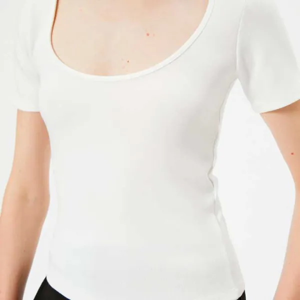 Tricou pentru femei Koton 4SAK50149EK 69 % viscoză/ White photo 5