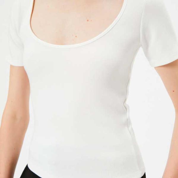 Tricou pentru femei Koton 4SAK50149EK 69 % viscoză/ White photo 5