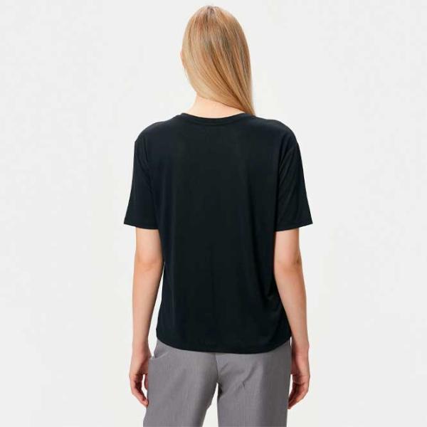 Tricou pentru femei Koton 4SAK50156EK 80% modal/ Black photo 4