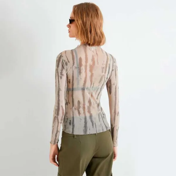 Tricou pentru femei Koton 4SAK50562EK 94% poliester, 6% elastan/ Khaki photo 4