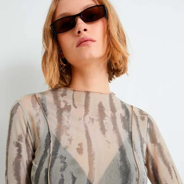 Футболка для женщин Koton 4SAK50562EK 94 % полиэстер, 6 % эластан/ Хаки photo 2