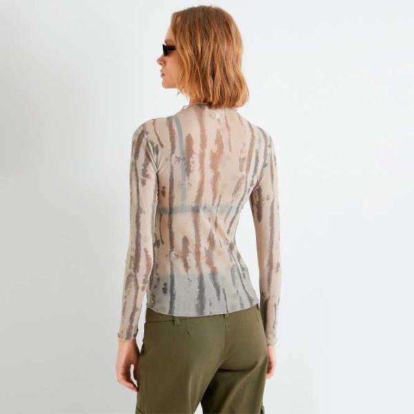 Tricou pentru femei Koton 4SAK50562EK 94% poliester, 6% elastan/ Khaki photo 4