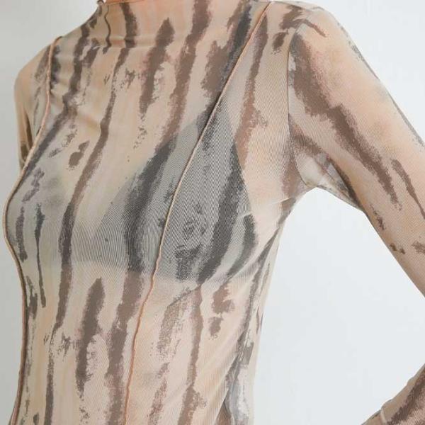 Tricou pentru femei Koton 4SAK50562EK 94% poliester, 6% elastan/ Khaki photo 5