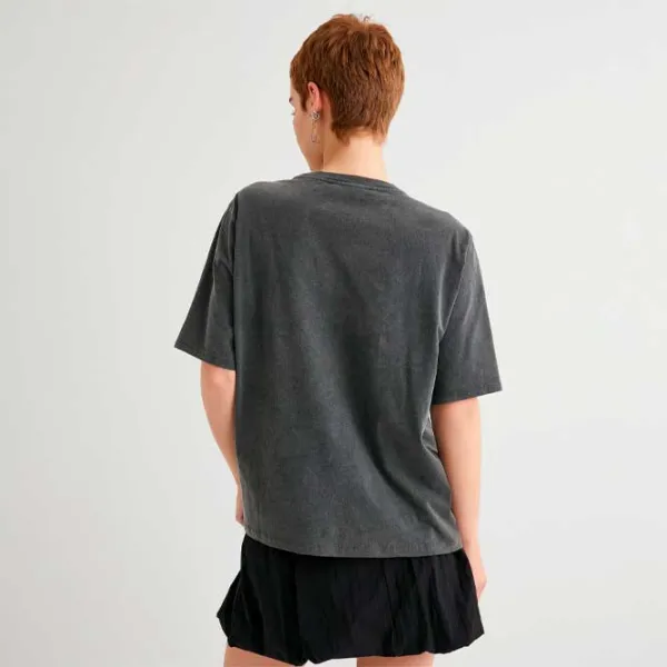 Футболка для женщин Koton 4SAL10717IK 100% хлопок/ Антрацит photo 4