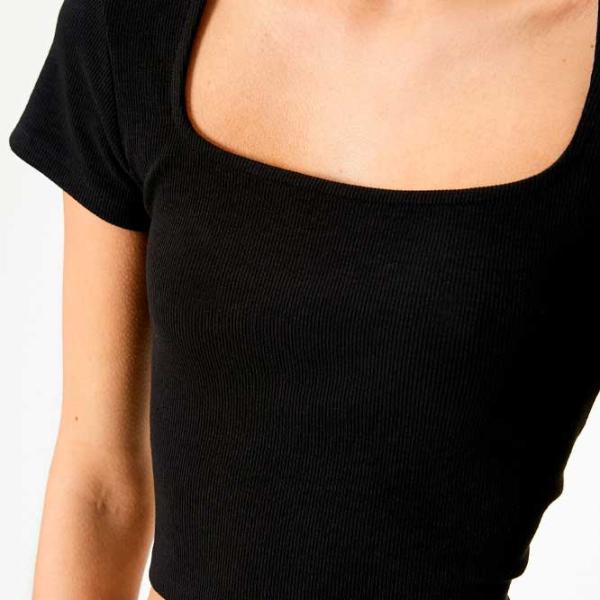 Tricou pentru femei Koton 4SAL10804IK 30% poliester/ Black photo 5