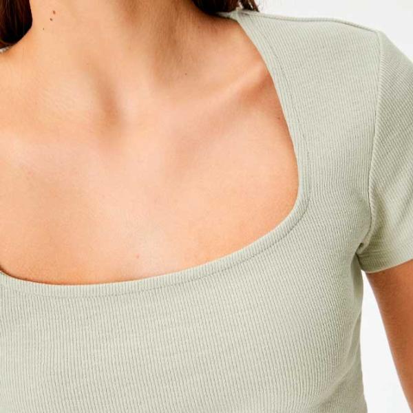 Tricou pentru femei Koton 4SAL10804IK 30% poliester/ Khaki photo 5