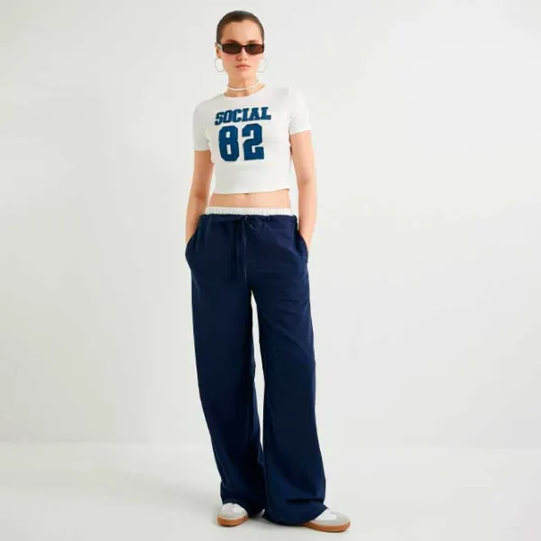 Tricou pentru femei Koton 4SAL10850IK 4 % Elastan/ White photo 3