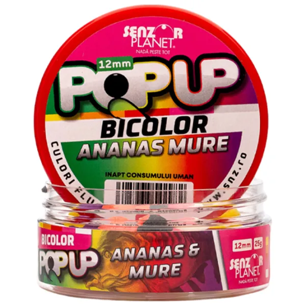 Boilies Senzor Planet Pop-Up Bicolor Blackberry/ 0.025 kg/ 12 mm photo 2 Boilies Senzor Planet Pop-Up Bicolor Blackberry/ 0.025 kg/ 12 mm photo 2