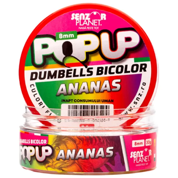 Бойлы Senzor Planet Pop-Up Dumbells Bicolor Ананас/ 0.03 кг/ 8 мм photo 2 Бойлы Senzor Planet Pop-Up Dumbells Bicolor Ананас/ 0.03 кг/ 8 мм photo 2